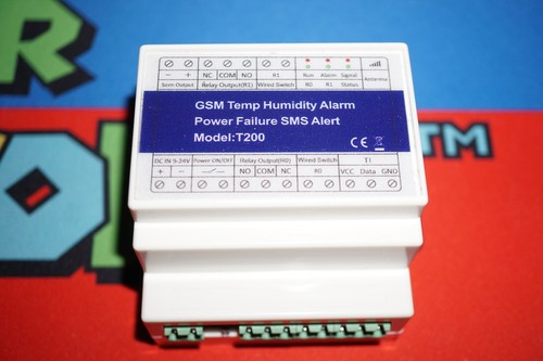 GSM Temperature Humidity Alarm Power Failure SMS Alert (Model: T200)