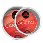 2-Piece Round Cake Pan Set Includes 6" and 9" Aluminum Pans 2" Deep