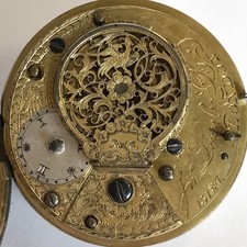 Antique Verge Silver Cased Pocket Watch Lamb London Not Working A/F 1829