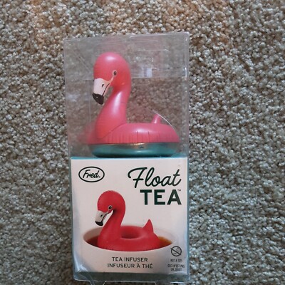 Fred & Friends Flamingo Pool Float Tea Infuser - Novelty Loose Leaf Tea Strainer, Pink