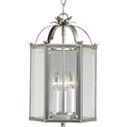 Progress Lighting 3-Light Semi-Flush Mount Brushed Nickel Pendant P3645-09