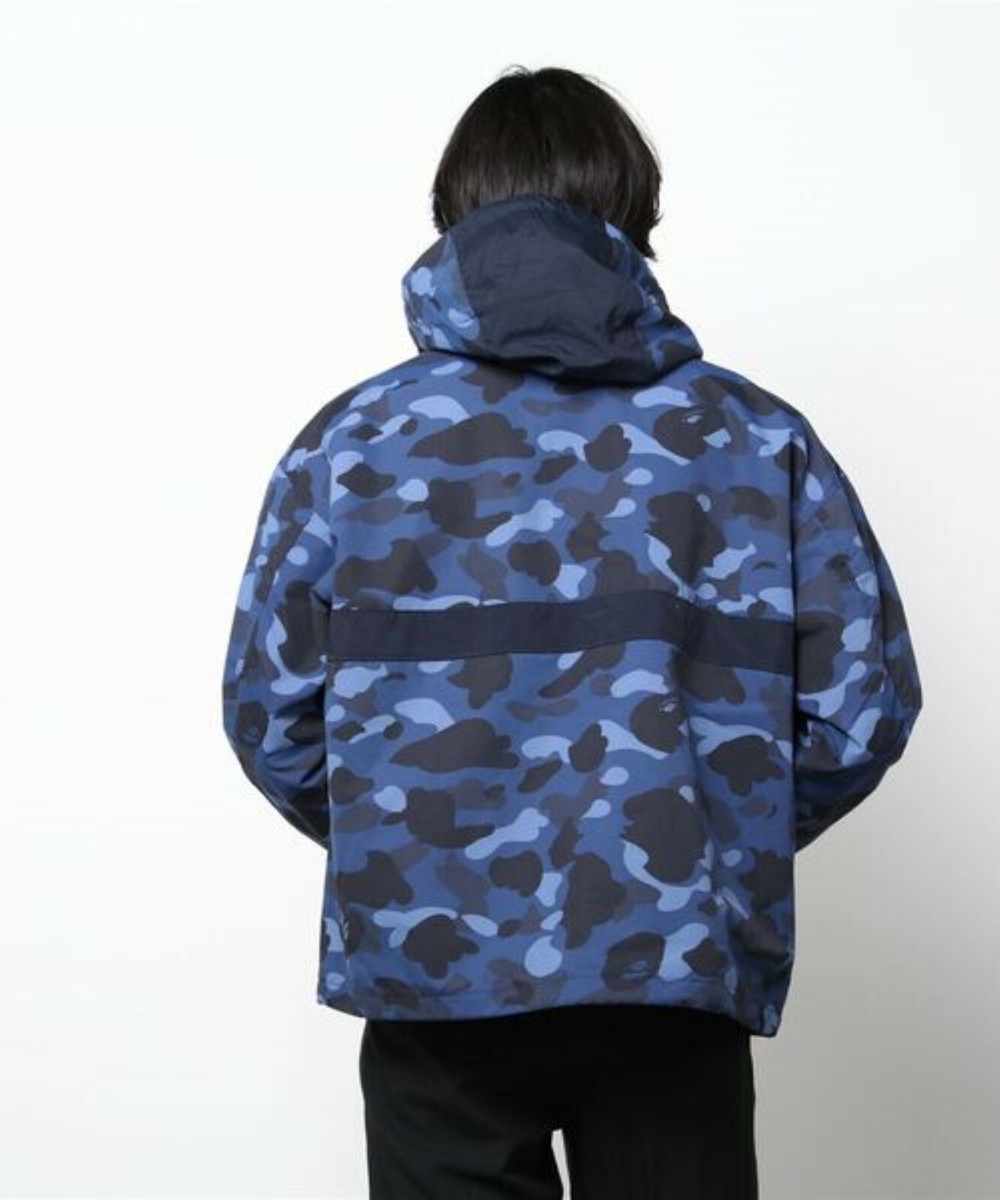 ジャケット・ブルゾン APE  COLOR CAMO HOODIE JACKET 140 BLUE ジャケット・ブルゾン APE COLOR CAMO HOODIE JACKET 140 BLUE A