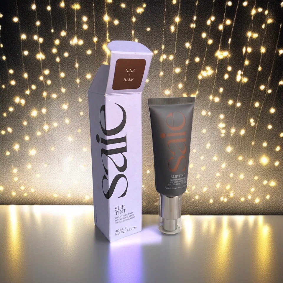 Saie Slip Tint Dewy Tinted Moisturizer SPF 35- SHADE 9.5 NINE + HALF - EXP 05/25 - Image 3 of 4