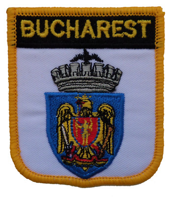 Bucharest Romania Shield Embroidered Patch