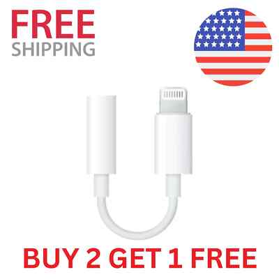 8 Pin TO AUX 3.5mm AUX AUDIO HEADPHONE JACK ADAPTER CABLE FOR IPHONE 7 8 XS X