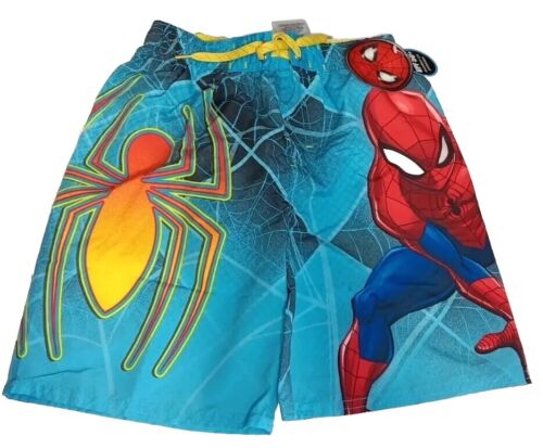 Spiderman Swim Trunks for Boys Size 5/6 AE1 - Afbeelding 1 van 3