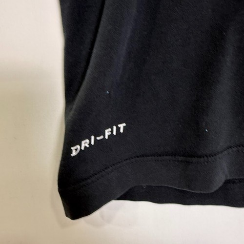 Nike Dri-FIT Men’s L Black Swoosh Graphic Tee Athletic Cut - Picture 2 of 5