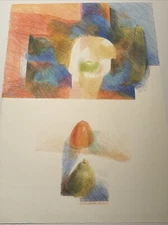 VINTAGE ABSTRACT DRAWING MASTERFUL MODERNIST IMPORTANT WOMAN CUBISM RICHEDA RARE