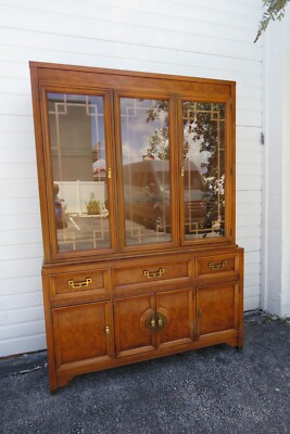 Henry Link Mandarin Collection Breakfront China Display Cabinet