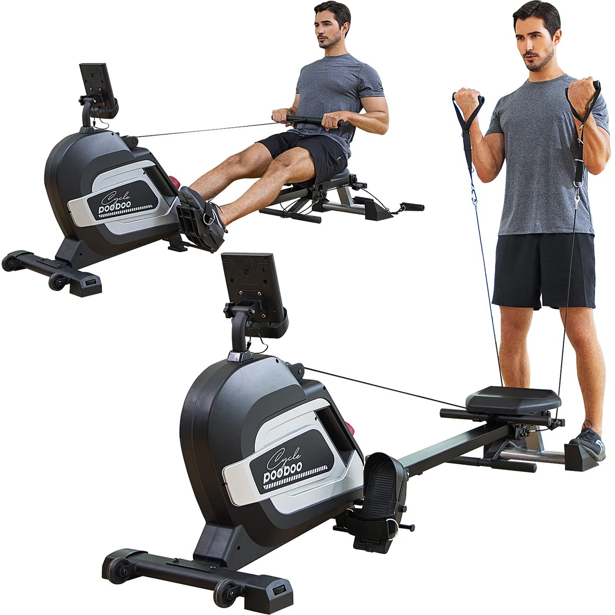 Folding exercise rowing machine cheap