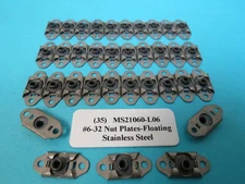 #6-32 Stainless Floating 2 Lug Locking Nutplates MS21060L06 Aerospace (35)
