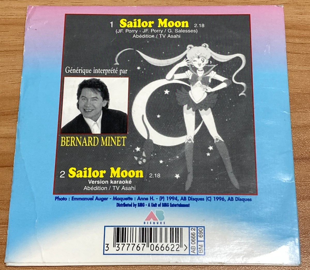 Sailor Moon Bernard Minet Générique Theme song Anime CD Single | eBay