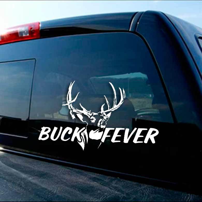 Whitetail Deer Buck Fever Hunting Decal Sticker Car Truck Window for ...