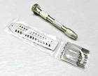 Mini Tap and Die Set 14 Taps & Screwplate & Pin Vise Set 0.7-2mm Jewelry Making