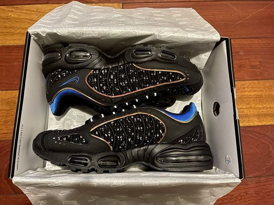 verf Habubu Communicatie netwerk Supreme Nike Air Max Tailwind 4 Black Cobalt Size 10 | eBay