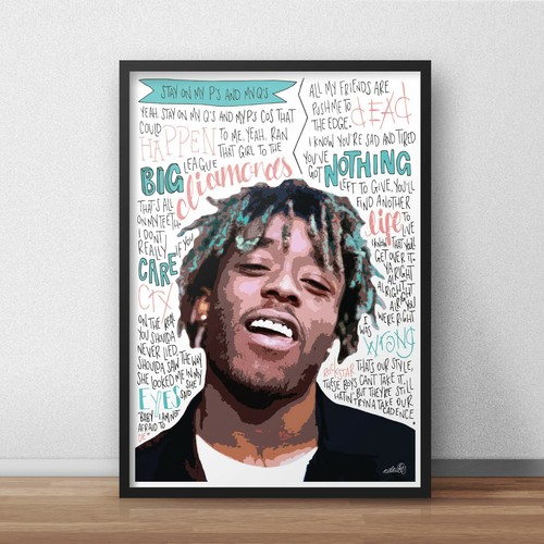 Lil Uzi Vert Poster / Print / Wall Art A4 A3 / Rapper / Hip Hop / XO