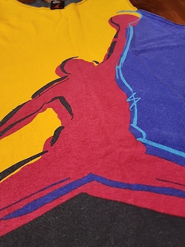Vintage Nike Air Jordan Tee Large Michael Jordan Air Jordan 6 1990 90s NBA - Picture 10 of 16
