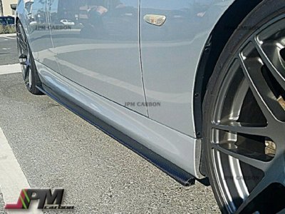 For BMW 06-11 E90 Sedan w/ M Sports JPM Carbon Fiber Extension Side Skirts Lip