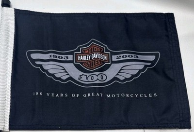 NEW! HARLEY DAVIDSON GENUINE 100th ANNIVERSARY SISSY BAR MOUNT FLAG KIT 94836-02