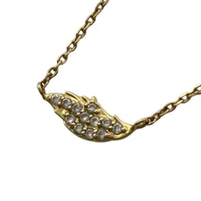 Auth agete - 18K Yellow Gold Diamond Necklace