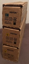 Genuine Xerox Toner Cartridge Set Of 3 CYY NEW C8130 Cyan Yellow Yellow Bundle