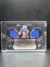 2022 Panini Black Jameson Williams RPA Auto Lions Dual Patch Rookie RC #06/99
