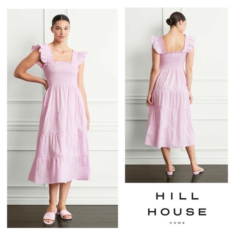 Hill House Ellie Nap Dress Bubblegum Stripe size XL