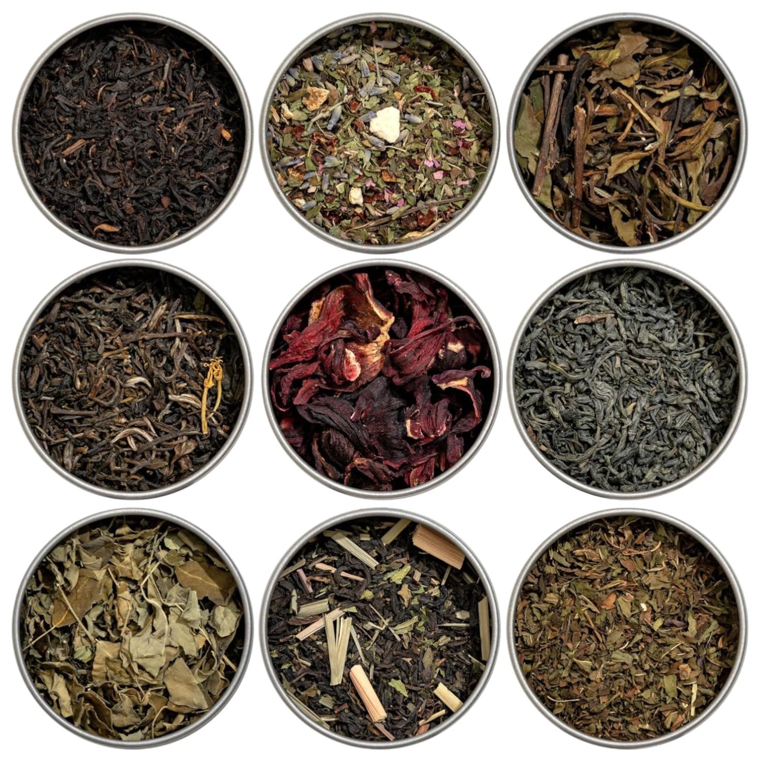 Sampler Pack 9 Flavors Loose Leaf Green Herbal Black White