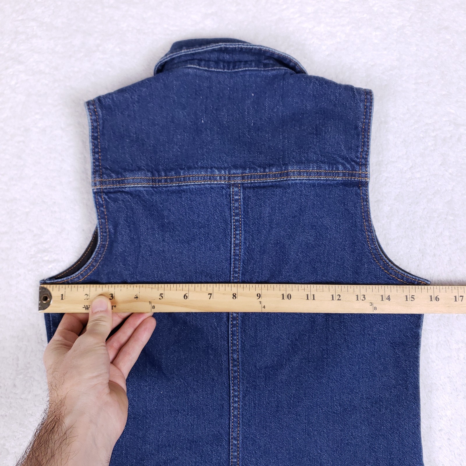 Universal Thread Denim Button Front Dress XS Blue… - image 6