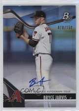 2021 Bowman Platinum Top Prospects Blue 78/150 Bryce Jarvis #TOP-100 Auto 2f9