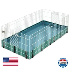 MidWest Guinea Habitat Cage, Washable PVC Canvas Bottom, Secure Sides