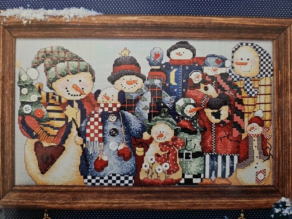 Alma Lynne SNOWMAN COLLECTOR Counted Cross Stitch Pattern Booklet ALX-129 EUC - Image 2 of 4