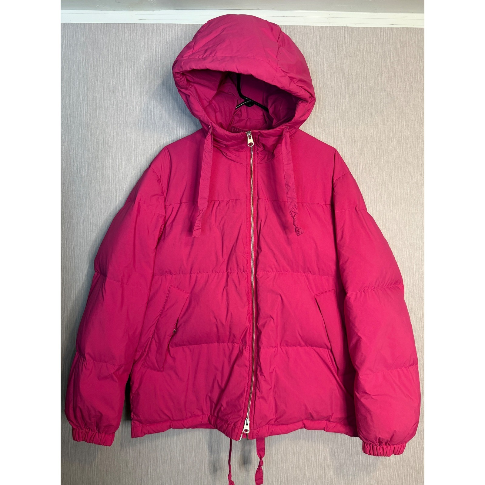 Arket Jacket Womens Pink Insulated Down Puffer Size 12