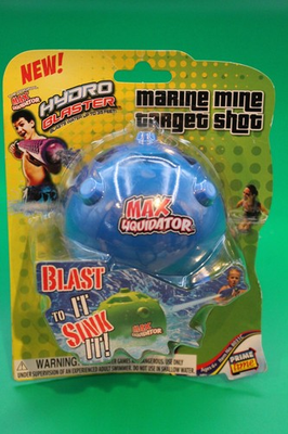 #ad #ad Max Liquidator Hydro Blaster Marine Mine Target Shot One Blue New In Plastic $10.00