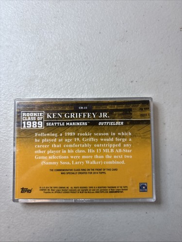 2014 Topps Class Ring Silver Ken Griffey Jr - 第 2/2 張圖片