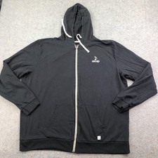 Marine Layer Hoodie Mens 3XL Black Full Zip Fleece Sweatshirt ASCAP Music Logo