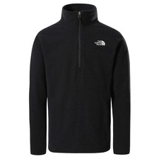 THE NORTH FACE Men's Textured Cap Rock  Zip Pullover Sweatshirt, TNF Black, Lar