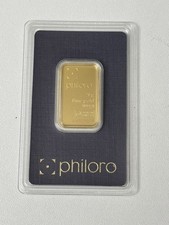 Philoro Bar 20g 24 KT Gold 3376.36 per troy oz