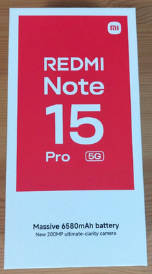 Xiaomi Redmi Note 15 Pro 5G - wie neu mit Schutzglas und OVP Glacier Blue 256GB