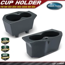 2x Left & Right Door Panel Cup Holder Insert for Ram 1500 11-18 2500 3500 Dodge