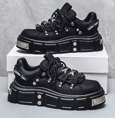   Chunky Platform Sneaker Schwarz 39-40 / Goth Y2K / Cyber Punk / Neu