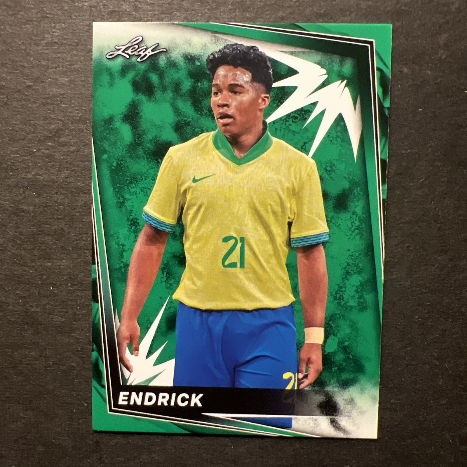 Endrick 2024 Leaf Soccer Green #3