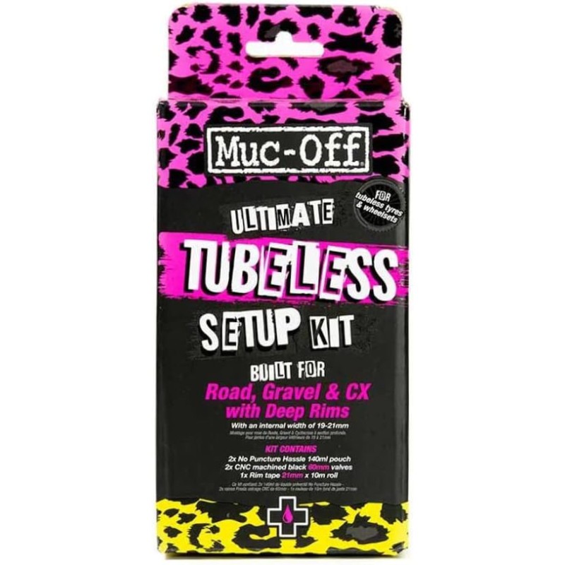 Kit tubeless Muc-Off 60mm pour pneu de vélo route et gravel étanche
