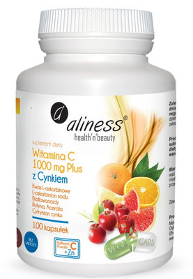 Aliness Witamina C 1000 mg z Cynkiem Plus 100 caps.