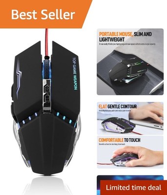 Advanced Optical Gaming Mouse - 7 Programmable Buttons, RGB Illumination