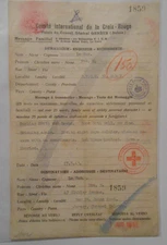 Middle East to Jersey 1943 chemical wash    Red Cross message  channel islands