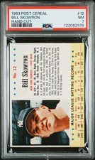 1963 POST CEREAL HAND CUT #12 BILL SKOWRON PSA 7