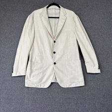 Fradi Mens Cream Cotton Linen Blazer Jacket Made in Italy Size 54