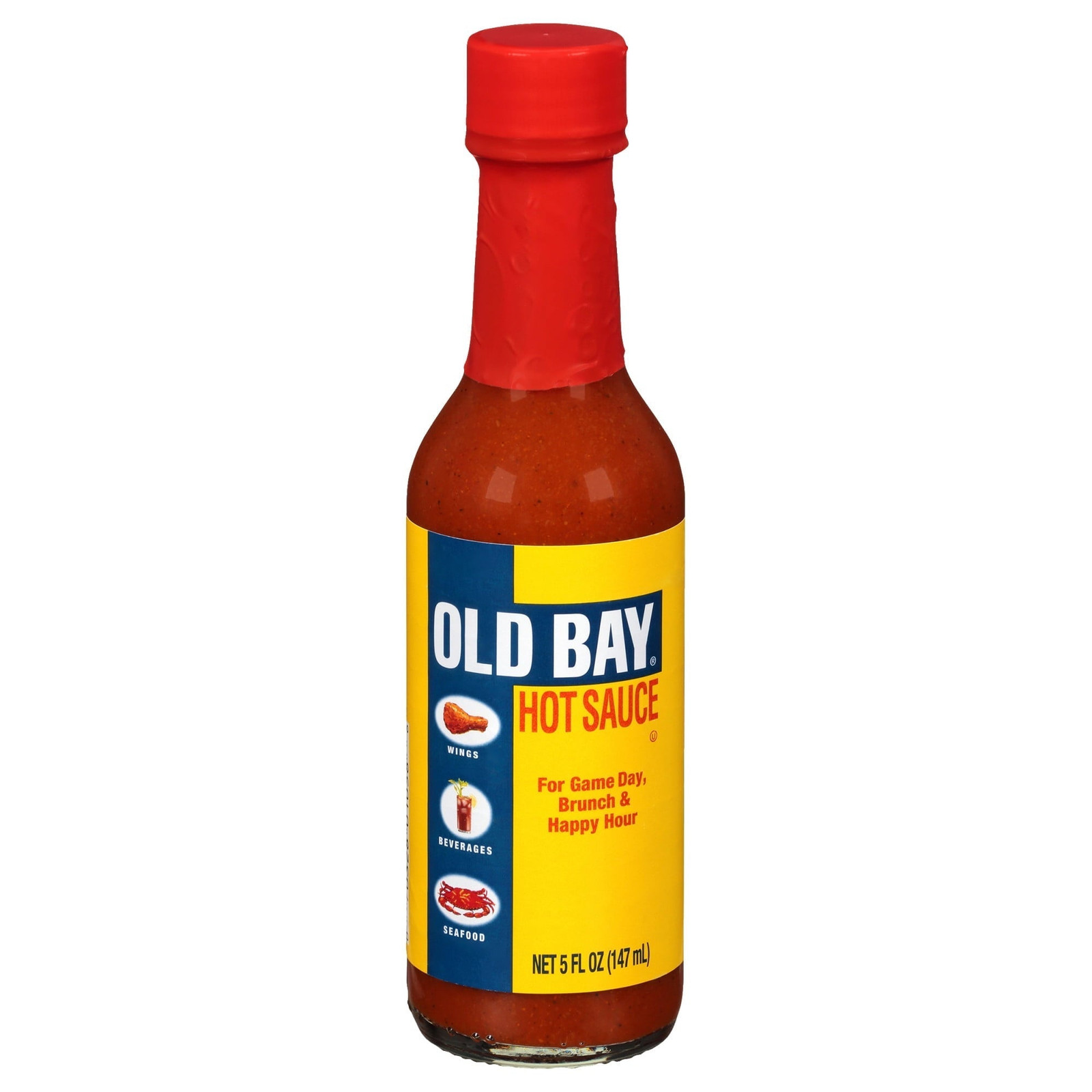 OLD BAY Hot Sauce & Seasoning Blend 5oz Bottle for Tabletop Use