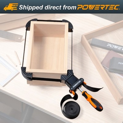 POWERTEC Deluxe Quick Release Strap Clamp | Woodworking Frame (71101)